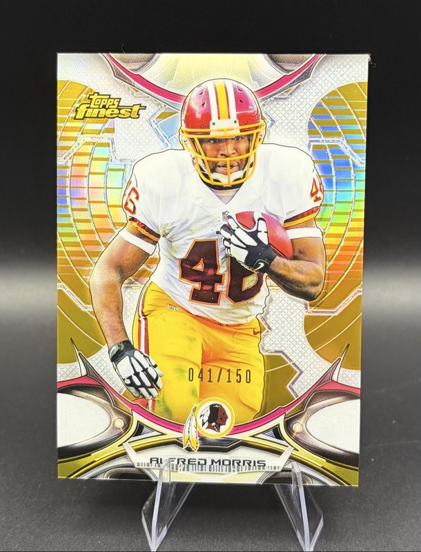 2015 Topps Finest #32 Alfred Morris Gold Refractor 041/150