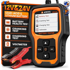 Batterietester 12V 24V Blei-S&auml;ure Lithium 100-2000 CCA Anlasstests PKW LKW