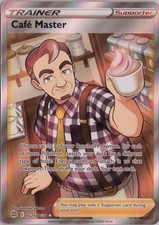Cafe Master TG25/TG30 Brilliant Stars Trainer Gallery Ultra Rare Pokemon Holo NM