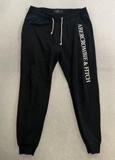 Vintage Abercrombie Fitch Jogger Sweatpants Women s Size Small Black Y2K