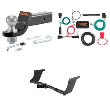 CURT Trailer Hitch Class 3 Tow Package, Trailer Wiring, Ball Mount, Lock - 13131