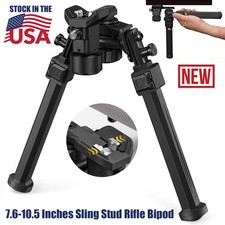 Sling Stud Bipod for Hunting Swivel Tiltable Foldable Rifle Bipod 7.6-10.5inches