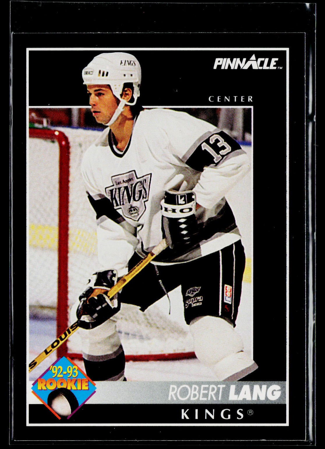 1992-93 Pinnacle Canadian #411 Robert Lang Los Angeles Kings Rookie