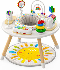 4-In-1 Baby Activity Center  Montessori-Inspired Design  8 Interactive Toys 