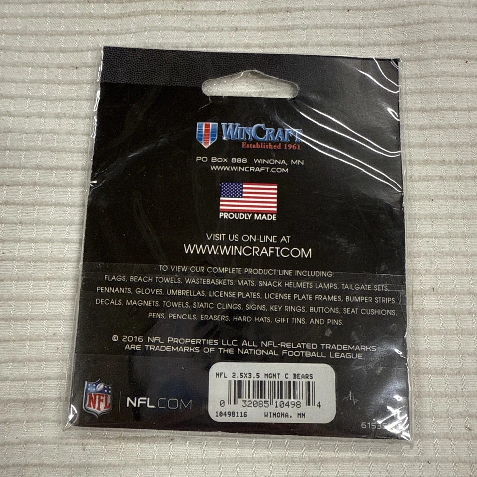 "NUEVO imán fotográfico WinCraft Chicago Bears con logotipo NFL 2,5x3,5""" Foto 2 de 4