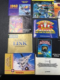 NES Manual Lot