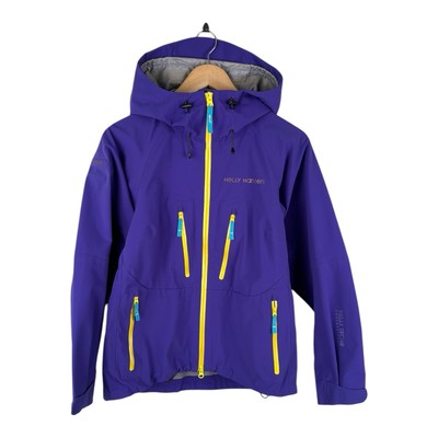 Women's HELLY HANSEN TECH Windbreaker Jacket Hooded Full Zip Outdoor Size XS