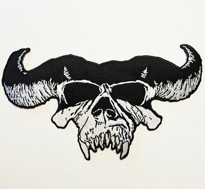DANZIG SKULL 11'' Embroidered Iron On Patch punk misfits samhain metal crystar 8