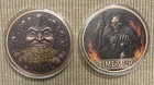 5 oz Copper 2 Coin Lot Greed & Time's Up 10 oz Total