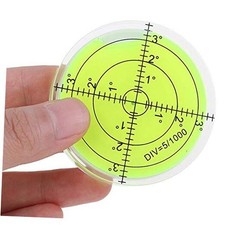 Bubble Spirit Level 60x12mm Degree Marked Surface Circular Level Round A-color