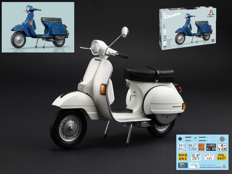 Modellino moto Vespa PX 125150 1978 da montare 1:9