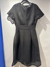 ladies Boohoo Black Lace Style dress size 14 With Black With Lining Beautiful