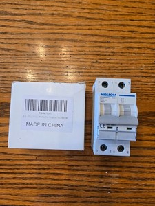 Mollom AC 2 Pole 120/240v 6a 50/60hz 80c Miniature Circuit Breaker MZ65-63 C6