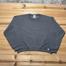 Vintage 90s Russell Athletic Blank Heather Crewneck Pullover Sweatshirt - Medium