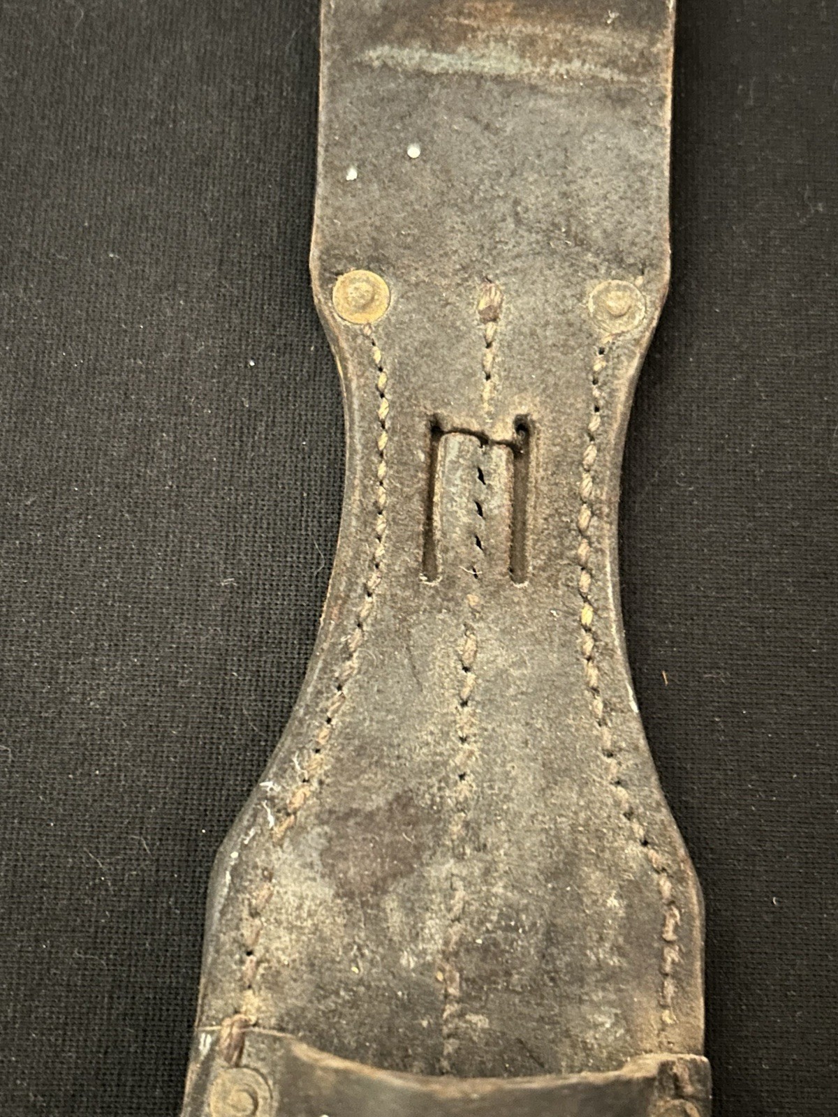 German Germany WW2 1940 Dated Mauser K98 Bayonet Leather Frog