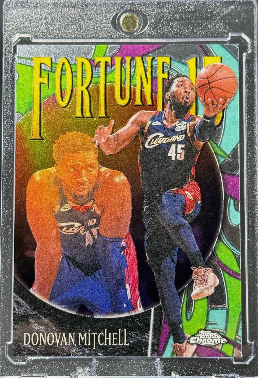 Donovan Mitchell 2026 Topps Chrome Update - Fortune 15 Refractor #F15-10
