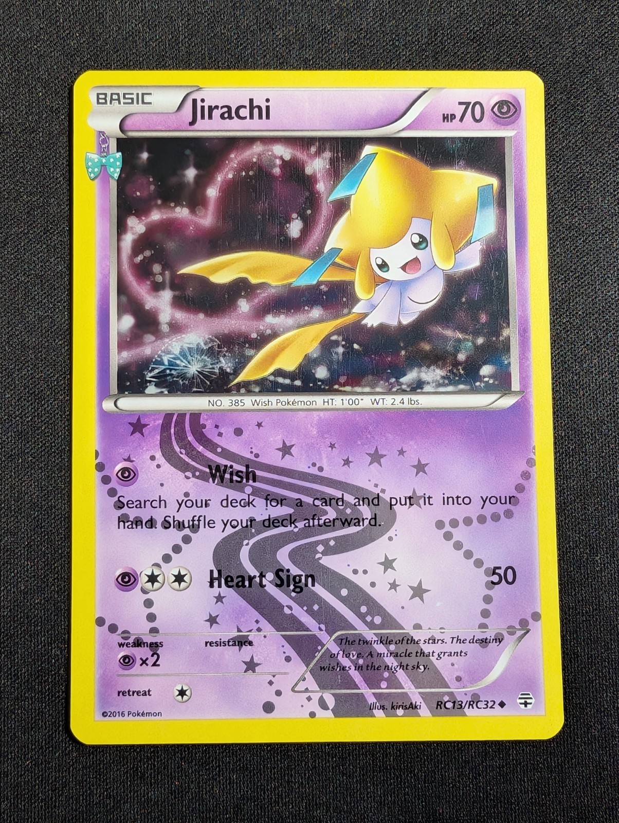 Pokemon Jirachi RC13/RC32 Holo XY Generations Radiant Collection LP