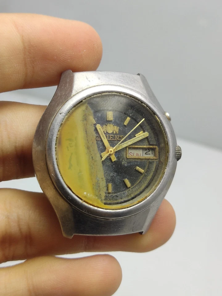 LOTE DE COLECCIÓN DE 4x RELOJES DE PULSERA ORIGINALES JAPÓN MIX MOVIMIENTO AUTOMÁTICO PARA HOMBRES PARA PIEZAS Foto 4 de 4