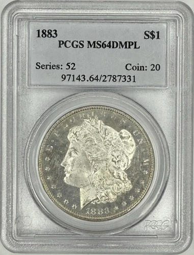 1883 P Morgan Silver Dollar $1 PCGS MS64 DMPL ‼️SCARCE YEAR FOR DMPL‼️