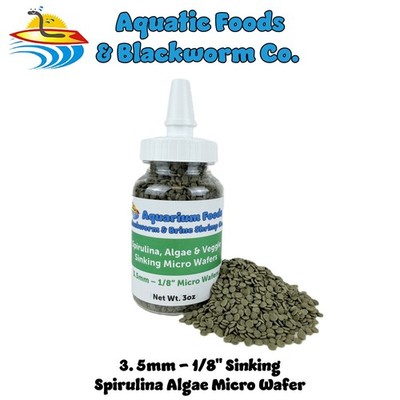 3.5mm Spirulina, Algae & Veggie Sinking Micro Wafers.  FREE Pellets & Wafers SB