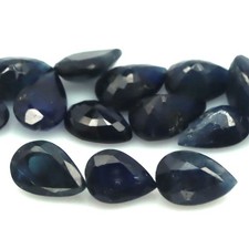 8.40 CT. Gemstone Heated 18Pcs Blue Sapphire Madagascar Pear