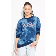 Women's The Beach Boys Graphic Sweatshirt - Navy Blue- XSmall