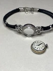 Rolex Precision Vintage 14k Whit Gold Lady Watch with Natural Diamonds 1950s