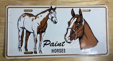 Horse License Plate - Paint Horses - New