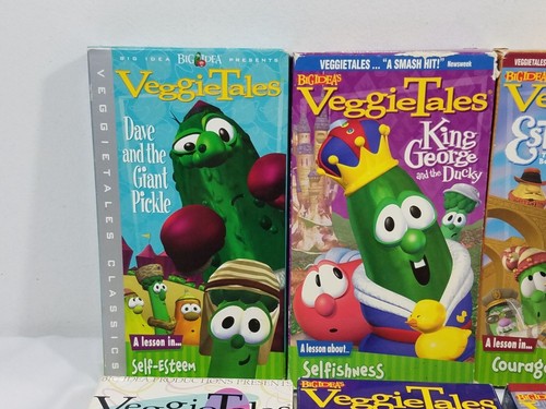 VeggieTales VHS Lot of 9 Tapes Ultimate Silly Song Easter Carol Big Idea - Picture 9 of 19