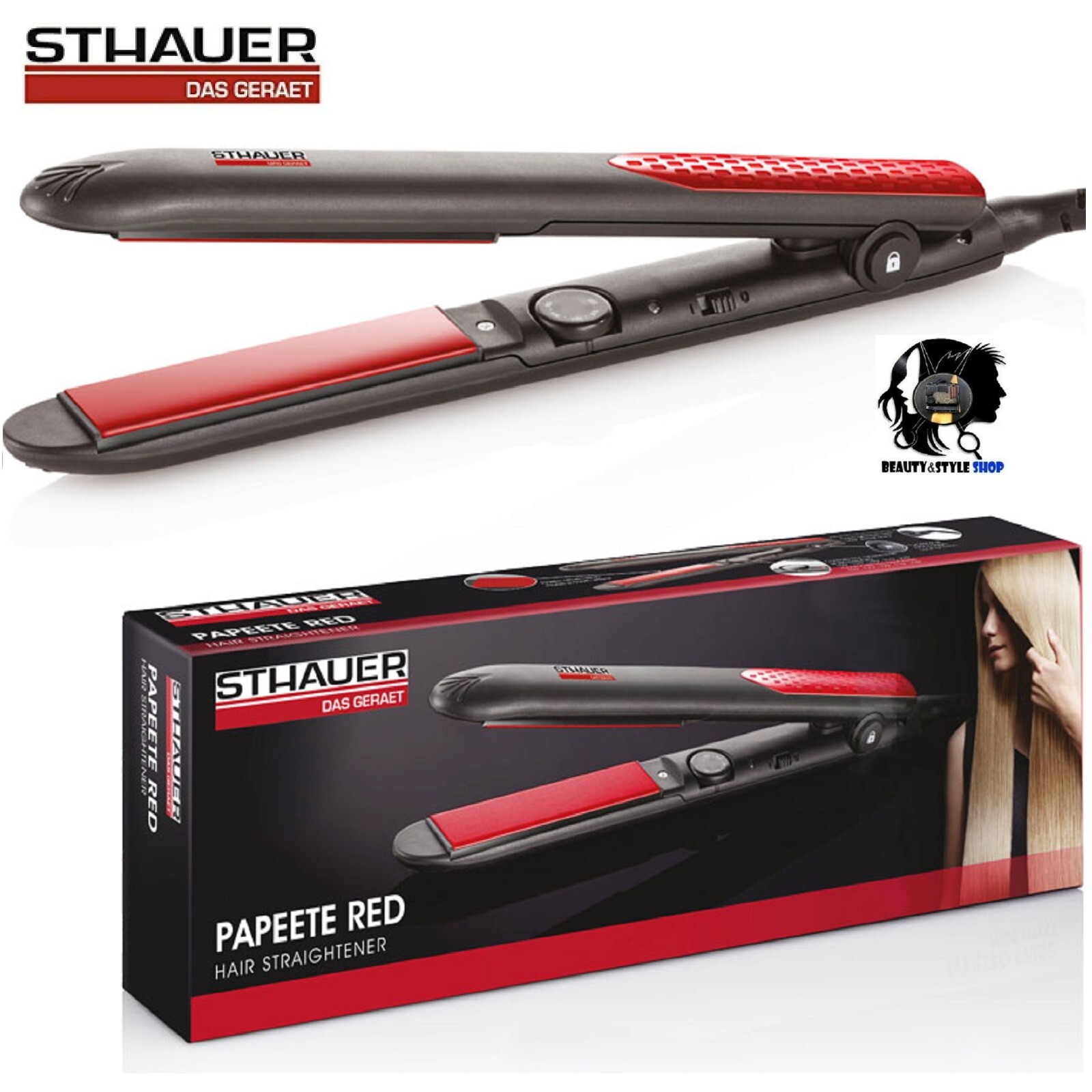 Sthauer Papeete Red Piastra Professionale Ceramica e Tormalina 230°