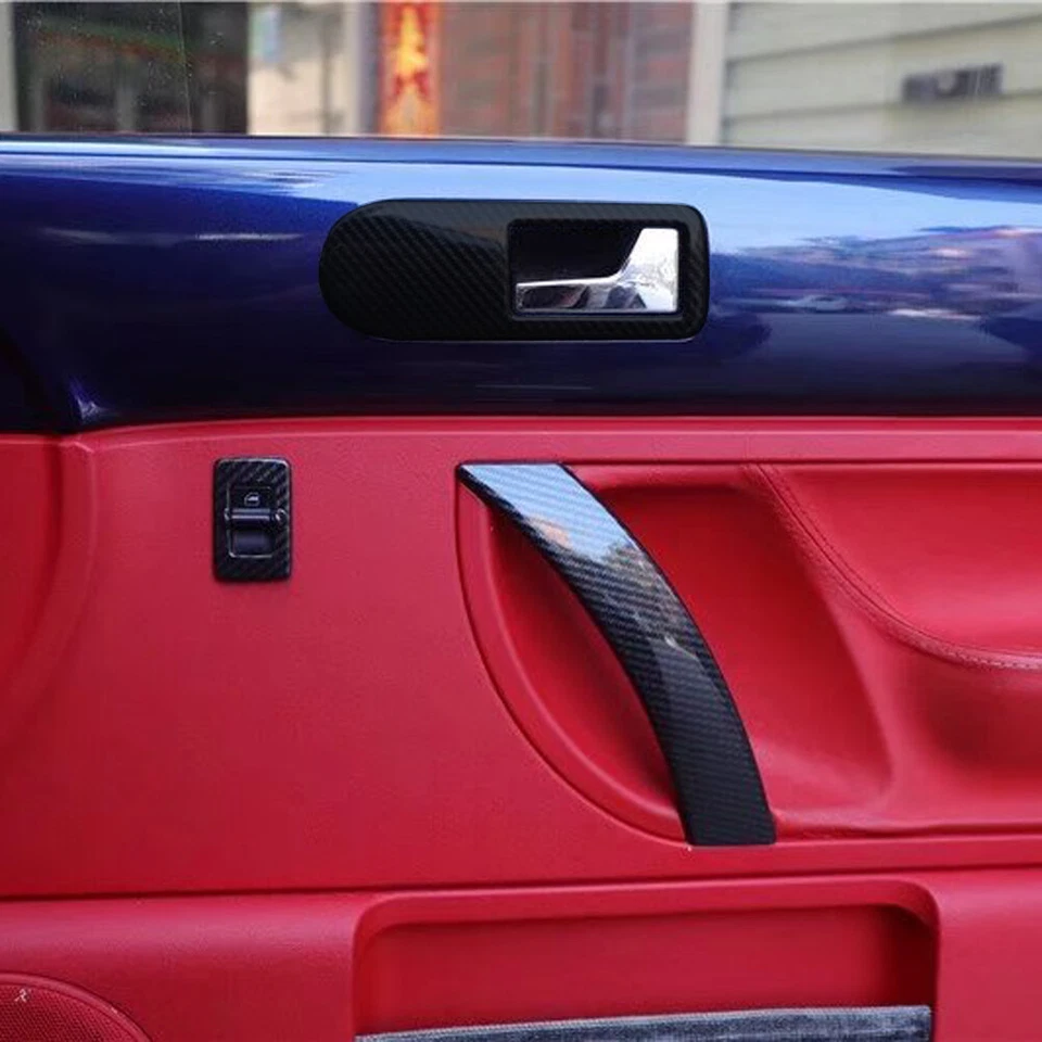 For VW New Beetle 2003-2010 Interior Side Door Handle Panel Cover Trim 2PCS ABS - image 3 of 4