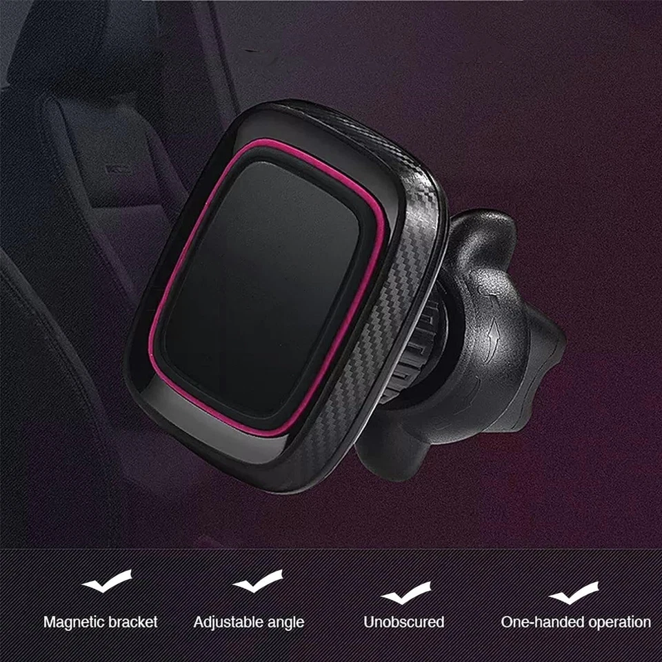 Universal 360°Magnetic Car Mobile Phone Holder Air Vent Mount for iPhone,Samsung - Image 4 of 4