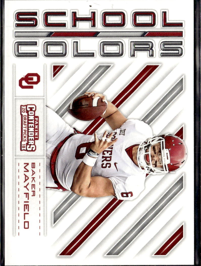 2018 Panini Contenders Draft Picks Rookie School Colors Baker Mayfield #16