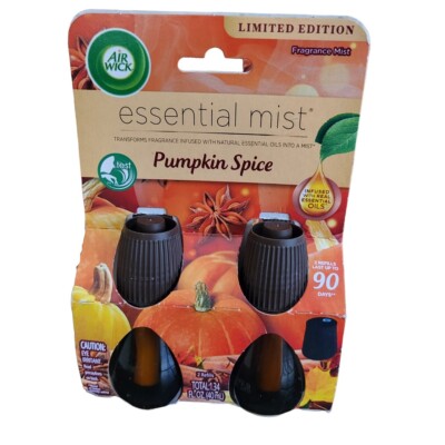 Air Wick Essential Mist Refill Limited Edition PUMPKIN SPICE Airwick 2-Pack