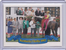 1994 HORSE RACE STAR CARDS KENTUCKY DERBY IDBLUE #119F WINNERS CIRCLE
