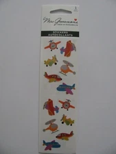 Mrs. Grossman Stickers CHUBBY AIRPLANES 1 Sheet NIP