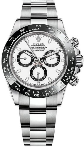 Rolex Daytona Panda White Dial Stainless Steel Oyster 40mm Men's Watch 116500LN