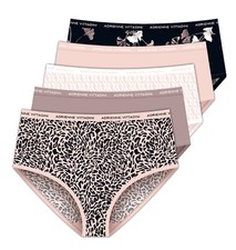 Adrianne Vittadini Women's Stretch Microfiber Brief Panties 5-Pack