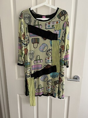 U first Mini Dress Bag Print Size 16 Green Multicoloured Polyester Chic