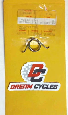 NOS GENUINE KAWASAKI RH FOOTREST SPRING VN ZX ZG EJ BN ZR FAST