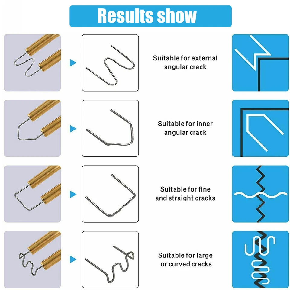 600x Hot Staple for Car Bumper Fender Welder Stapler  Plastic Welding Repair Kit - Image 4 of 4