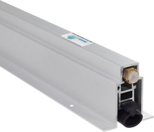 TMS Heavy Duty Automatic Door Bottom Seal - 36" Metal Sweep with Neoprene Seal