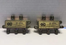 (2 Pack) GC Electronics STK# 32-3022 4 Way Splitter  5-900MHz