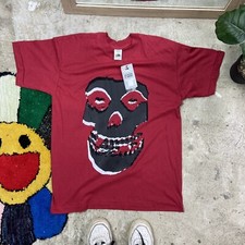 1990s MISFITS CRIMSON GHOST SKULL - RARE VINTAGE SINGLE STITCHED TEE - 541