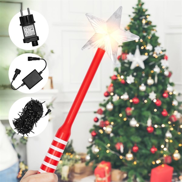 Lichterkette Innen 300 Led Warmweiß Fernbedienung Weihnachten Beleuchtung Strom-image