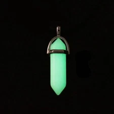 Glow in the Dark Crystal Atlantis Cosplay Necklace Green or Blue Glow Crystal