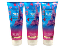 3 BATH  BODY WORKS PARIS AMOUR WOMEN BODY CREAM 8 OZ ULTIMATE HYDRATION SHEA