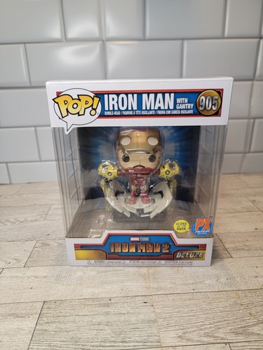 Iron Man 2 Iron Man with Gantry GITD Funko Pop! Vinyl Figure #905 - PX Exclusive