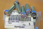 Kawasaki NOS recessed bolts no#7 5pcs 115BA0825 115G0825 114N0825 110B0825
