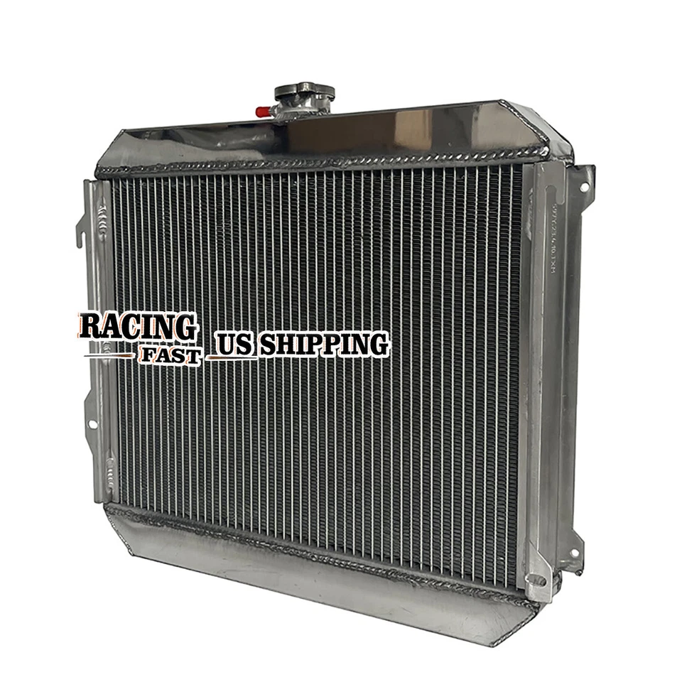Radiador de aluminio de 2 filas para Nissan Datsun Stanza 620 1975-1979 2,0 L 1976 1977 78 Foto 4 de 4